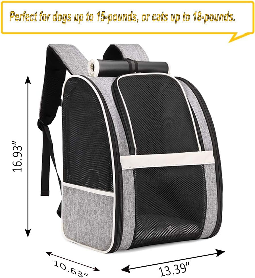 Innovative Bubble Window Pet Carrier Backpack for Cats & Small Dogs – Breathable Travel Backpack with Ventilated Design, Comfortable, Airline-Friendly, Durable & Portable