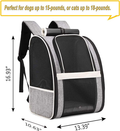 Innovative Bubble Window Pet Carrier Backpack for Cats & Small Dogs – Breathable Travel Backpack with Ventilated Design, Comfortable, Airline-Friendly, Durable & Portable